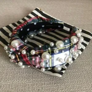 Lele Sadoughi | Accessories | Lele Sadoughi Ivory Plaid  display picture 3